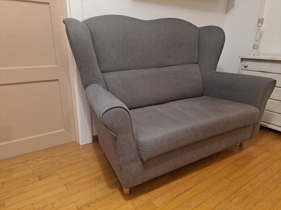 Sofa 2-osobowa szara