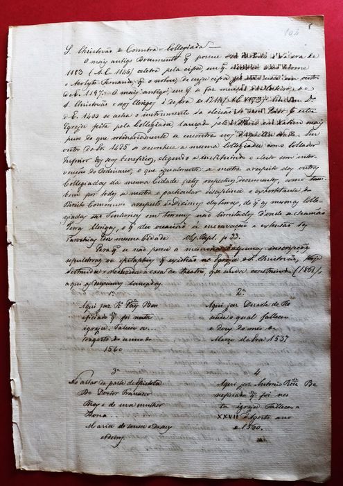 Coimbra Colegiada de S. Cristóvão manuscrito c/cópia de inscrições