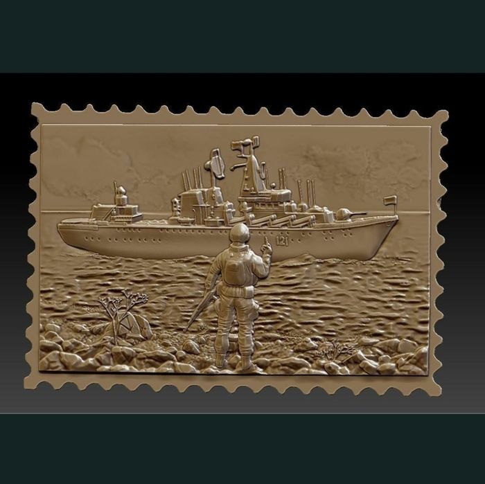 3Д моделі для ЧПУ та 3D принтерів Україна 3D stl model for CNC and 3D printer Корабль иди на