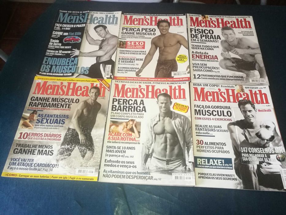 Revistas Mens Health - Edições PT (nº. 18,20, 27,28,43,47)-edição PORT