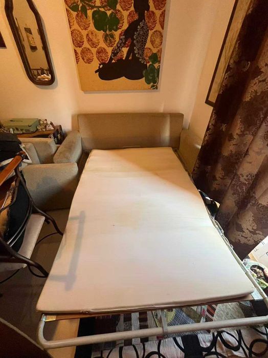 Sofá Cama Rústico Bege