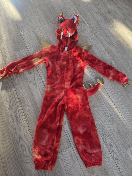 Stroj, kostium, przebranie karnawałowy smok 104/110