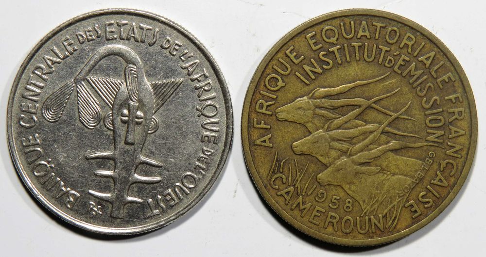 MOEDAS África - 2 Exemplares - veja as imagens - Só 2,5€