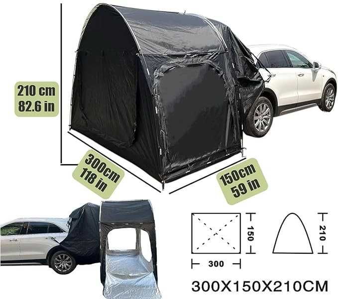 Wodoodporny Namiot Samochodowy Klapy Bagażnika na Tylną Klapę 300x150