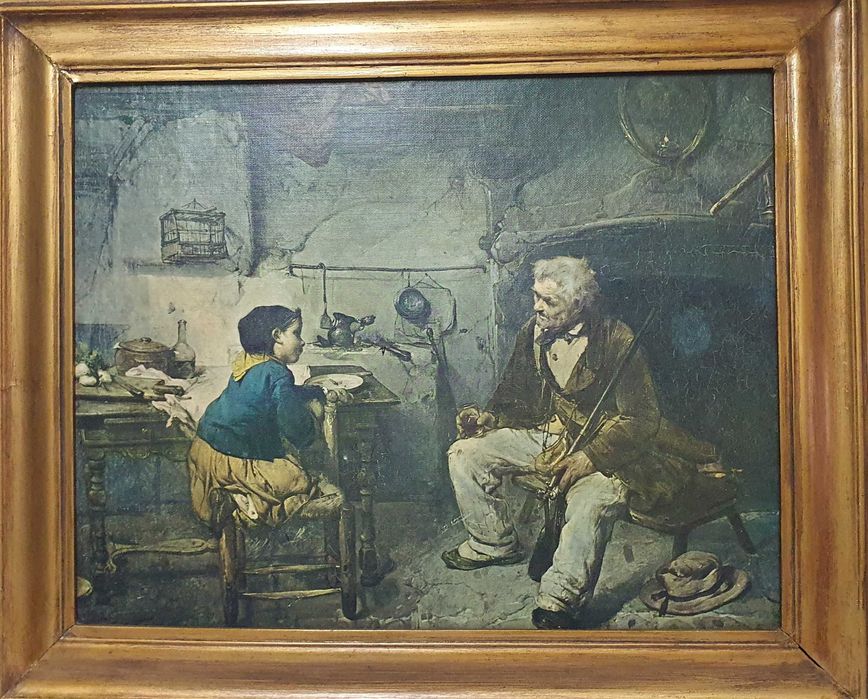 Quadro antigo colecionável - 61x51cm