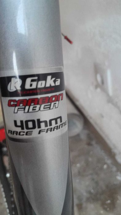 Bicicleta de estrada Goka, modelo 40hm Carbon Fiber Race Frame.