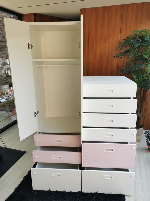 Conjunto IKEA STUVA – Roupeiro + Cómoda (Excelente Estado)