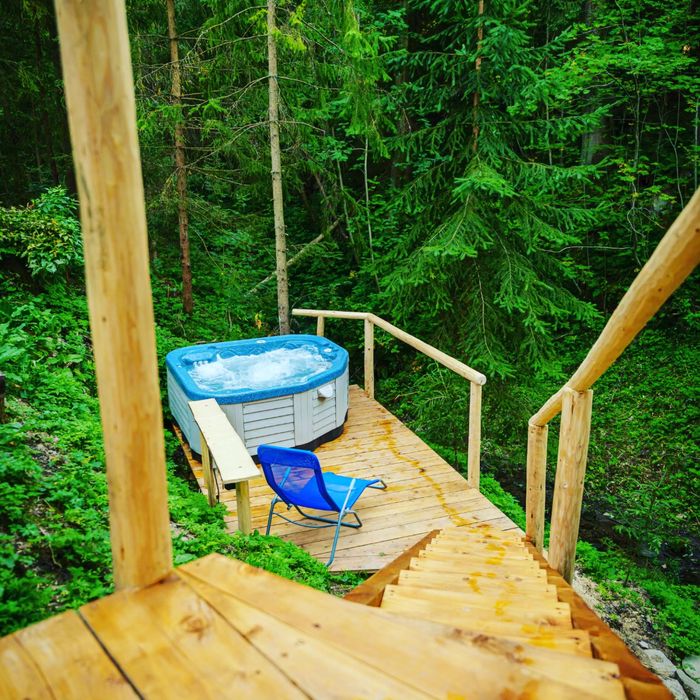 Domek z jacuzzi sauną basenem domki noclegi Zakopane w górach sauna
