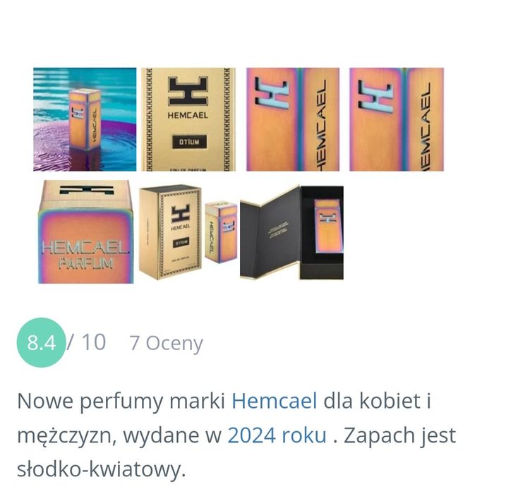 Hemcael Otium - woda perfumowana  100 ml.