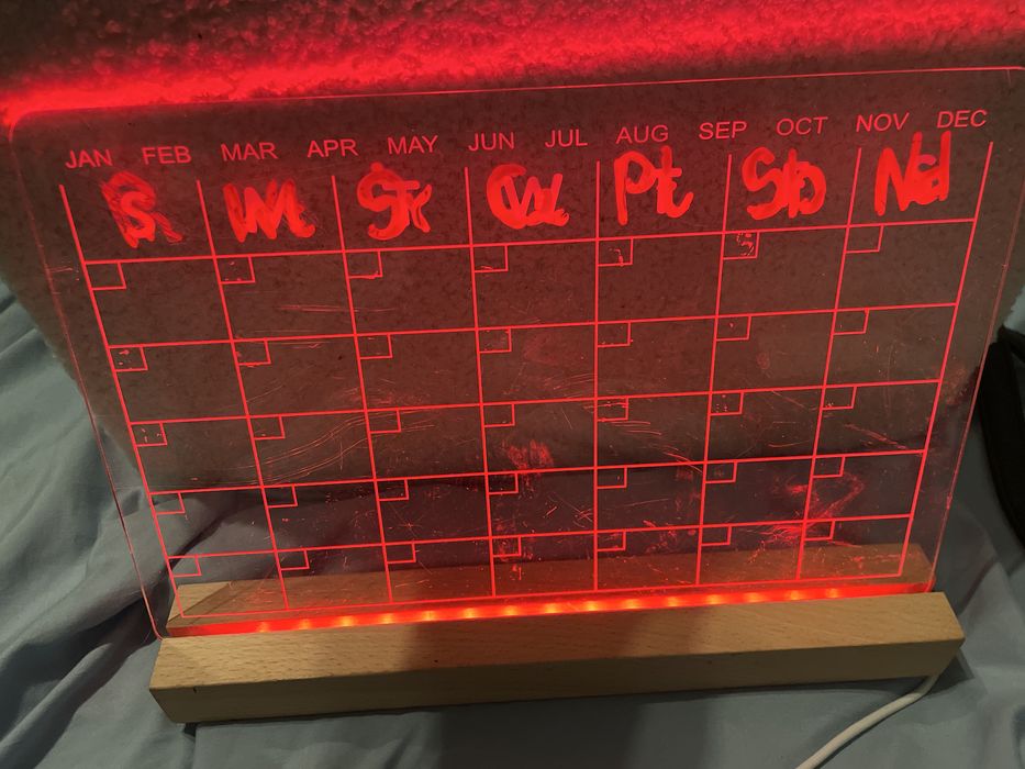 Tablica, kalendarz, organizer