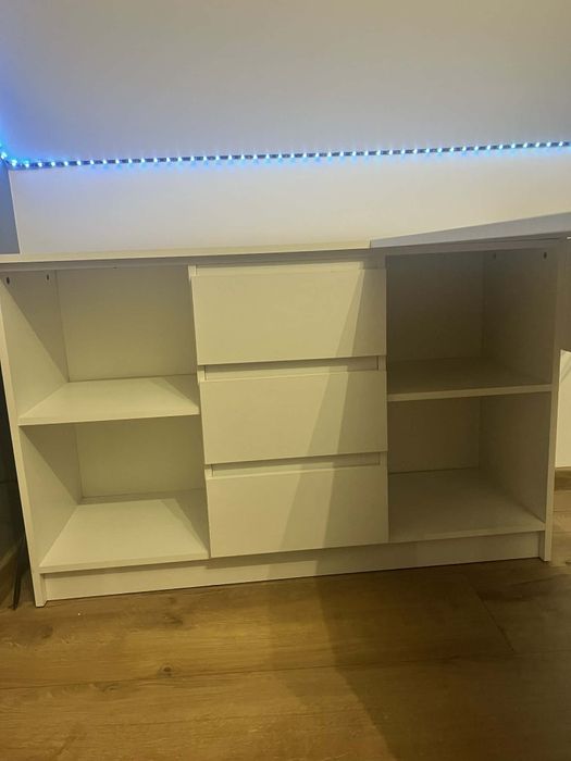 Biurko białe narożne