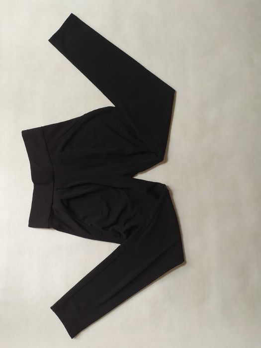 Czarne ocieplane spodnie Balloon fit Joggers Legginsy XS/S 34/36