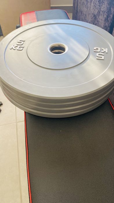 Discos Bumper Olímpicos 10kg, 5kg e 2,5kg