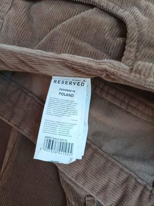 Brązowe Spodnie Męski RESERVED