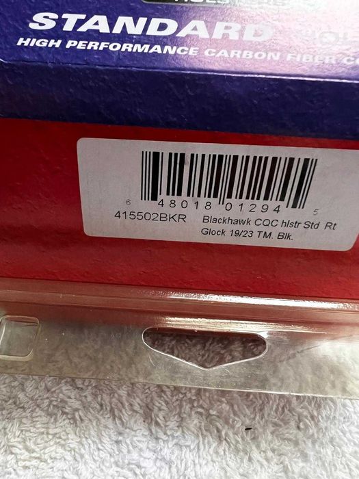 Coldre BLACKHAWK! CQC Destro para Glock 19, 23, 32 Polimero Preto