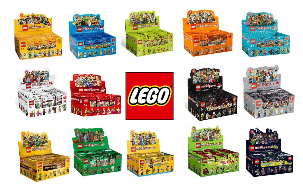LEGO® MINIFIGURAS NOVAS - Primeiras Series - da 1 à Series 13