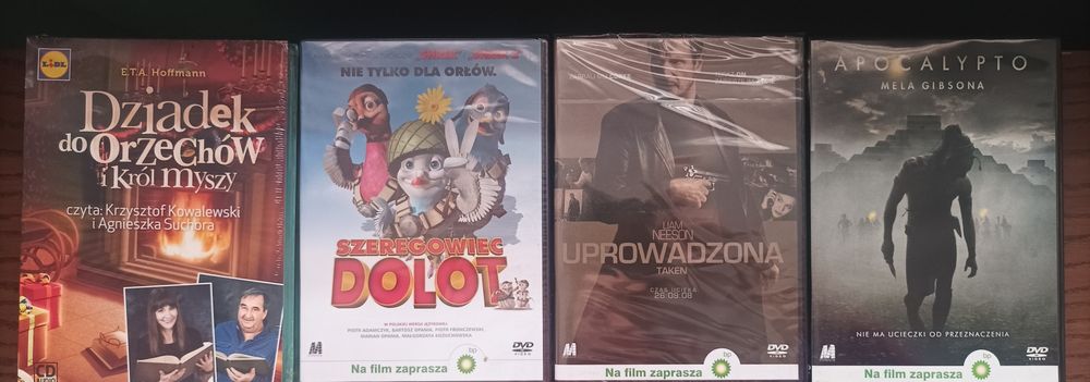 Filmy DVD zestaw