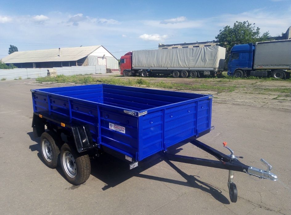 Двухосный Прицеп для Легкового Автомобиля или Буса, Усиленный Кремень+