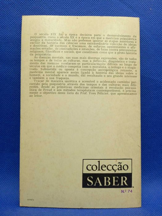 Livro - Yves Pélicier - História da Psiquiatria - Ref-PA 3
