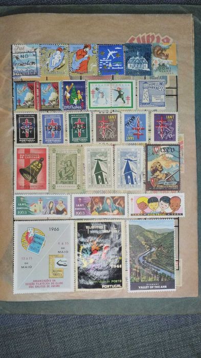 Coleção de selos antigos - raridades para colecionadores!