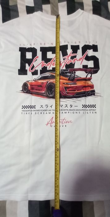 Koszulka sportowa samochód, wyścigi, Tokyo
