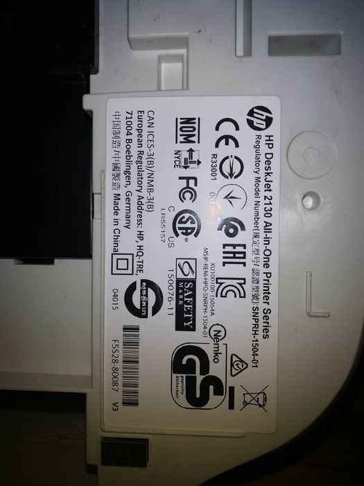 Цветной принтер HP DeskJet 2130
