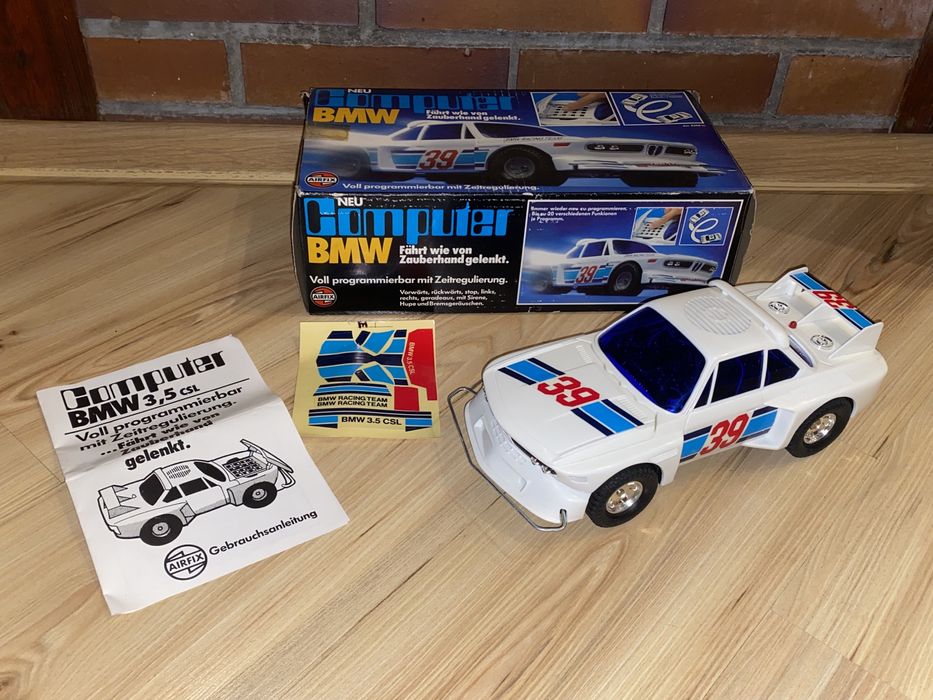 BMW 3.5 CSL Airfix computer komputer sterowany vintage 90s RC retro