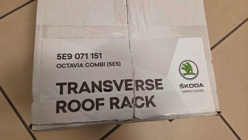 Bagażnik dachowy belki poprzeczne do Skoda Octavia