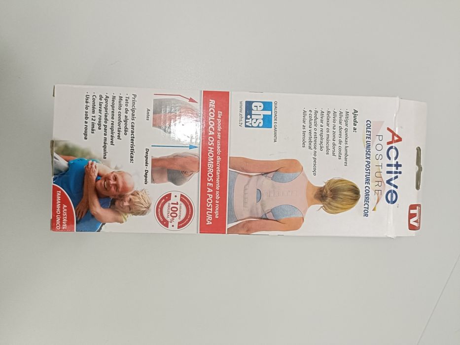 Colete correção postura unisexo