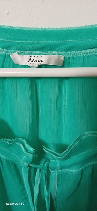 Bluzeczka  marki Etam r 48,50  piękny  kolor  turkus nie zieleń