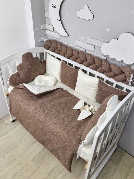 Бортики постіль комплект ліжечко конверт