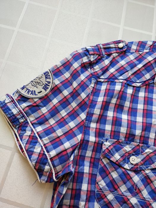 Koszula w kratkę męska M Vintage