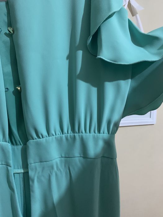 Macacão calças “Scripta” verde-água tamanho 38 como novo