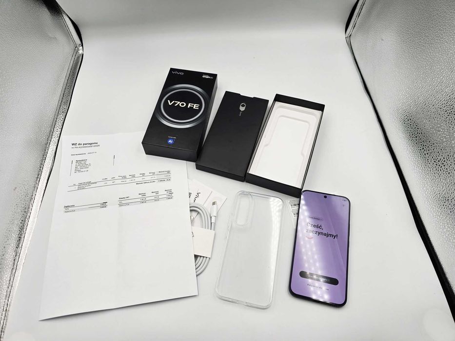 NOWY VIVO V70 FE Smartfon 8/256GB z NEONET Niebieski |PLUS Lombard Kłodzko