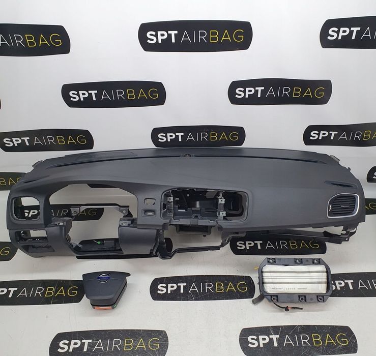 VOLVO V60 DESKA ROZDZIELCZA KONSOLA KOKPIT PULPIT PODUSZKI AIRBAG AIR BAG KIT SET