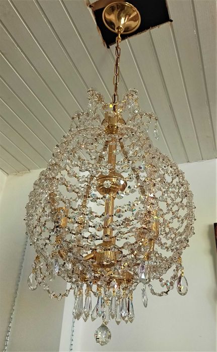 Lustre Cristal 3 Lâmpadas