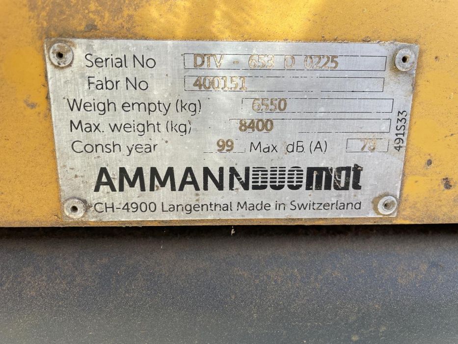 Каток дорожный AMMANN DTV-653