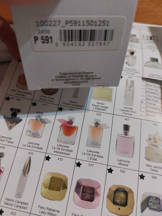 Glantier 591 premium perfumy odpowiednik lancome la belle intensement