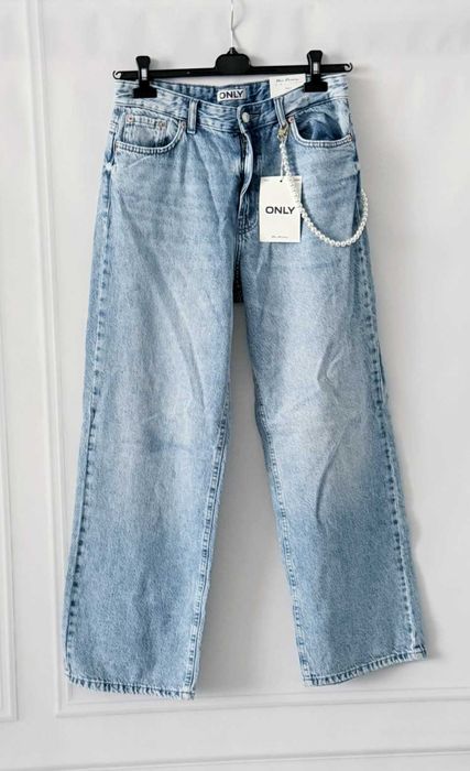 Nowe spodnie jeansy Only 'OnlMolly Hw Wide Dnm Tai' r. 30/30