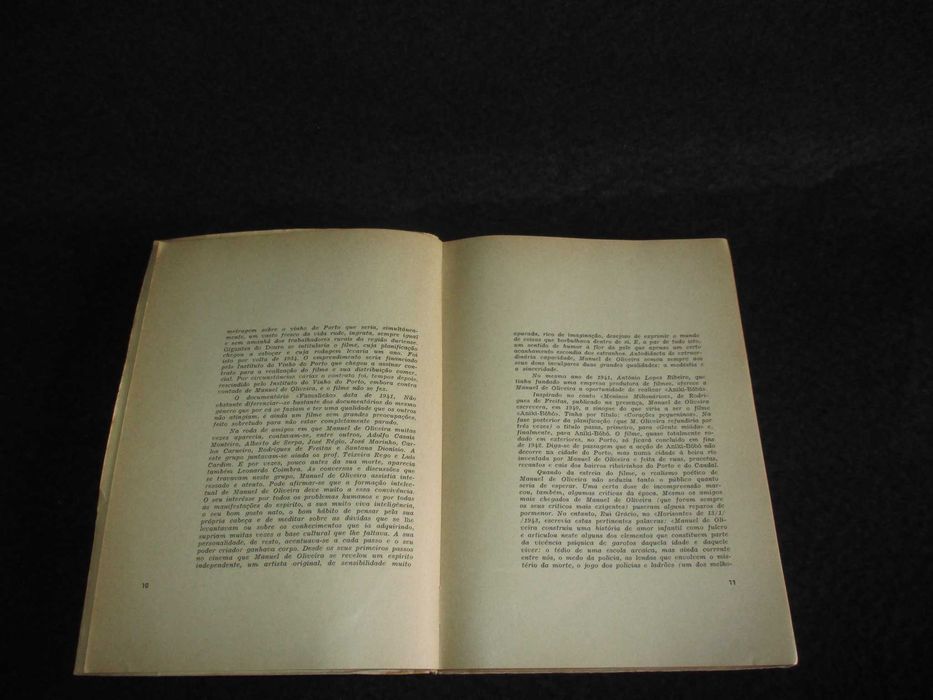 Livro Aniki-Bóbó Planificação do filme Manuel de Oliveira