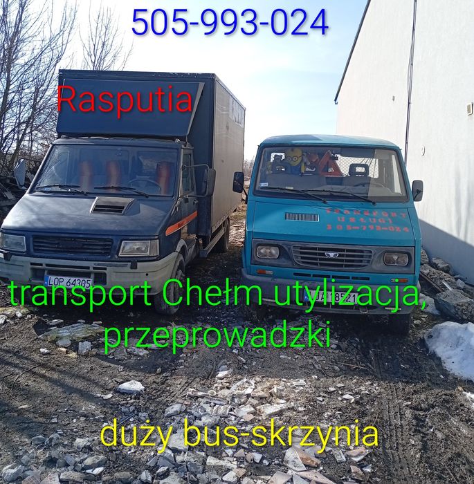 Transport przewóz utylizacja.opruznianie pomieszczen itp.