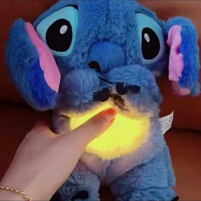 maskotka lilo stitch pluszak uspokajający miś szumiś oddychający