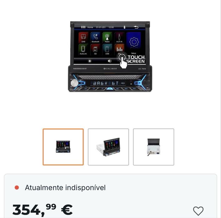 Radio com ecra novo