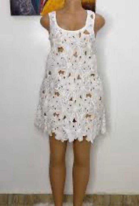 Пляжное платье туника сетка с кружевом p.s atmosphere