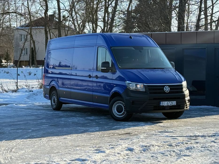 Volkswagen Crafter 2.0 140KM / Długi L4 H2 / 2022 ROK PRODUKCJI / 224.721KM PRZEBIEG / Serwis ASO / Bezwypadkowy / Zarejestrowany w PL
