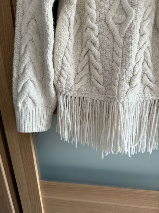 Sweter Zara golf warkocze