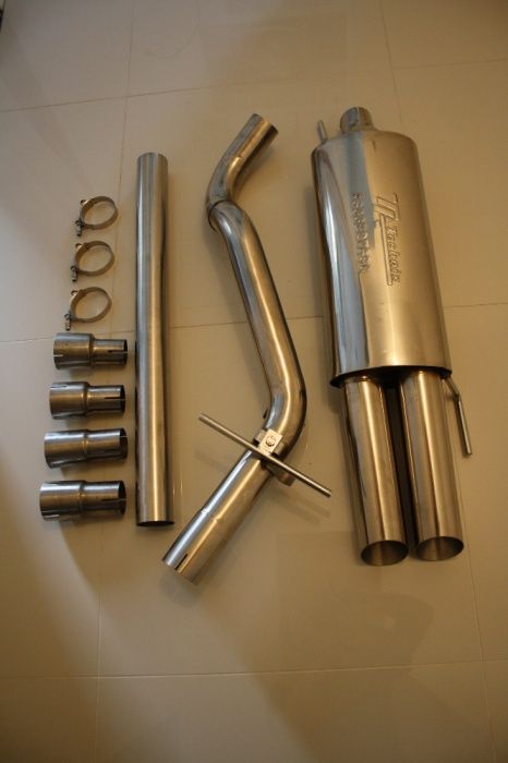 Golf 3 mk3 Sportowy układ wydechowy Przelotowy 2,5" Tłumik sportowy