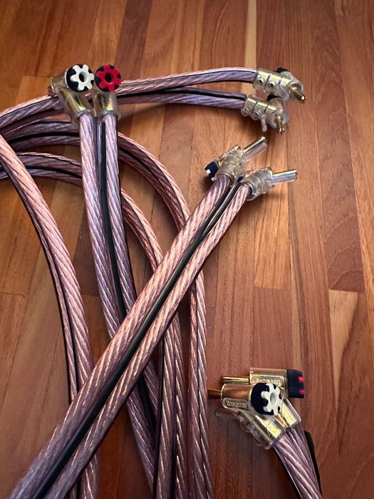 Kabel głośnikowy 2x3.5m, 2x10mm, bez wtyków