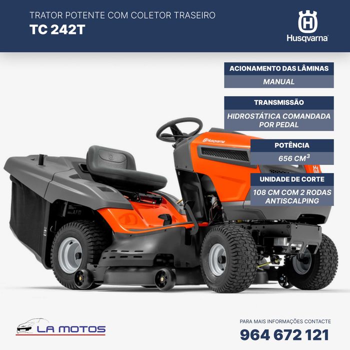 Trator de jardim Husqvarna TC 242T