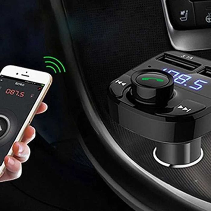 FM-модулятор Car X8 Bluetooth | Трансмітер в авто з 2 USB, microSD та Hands Free